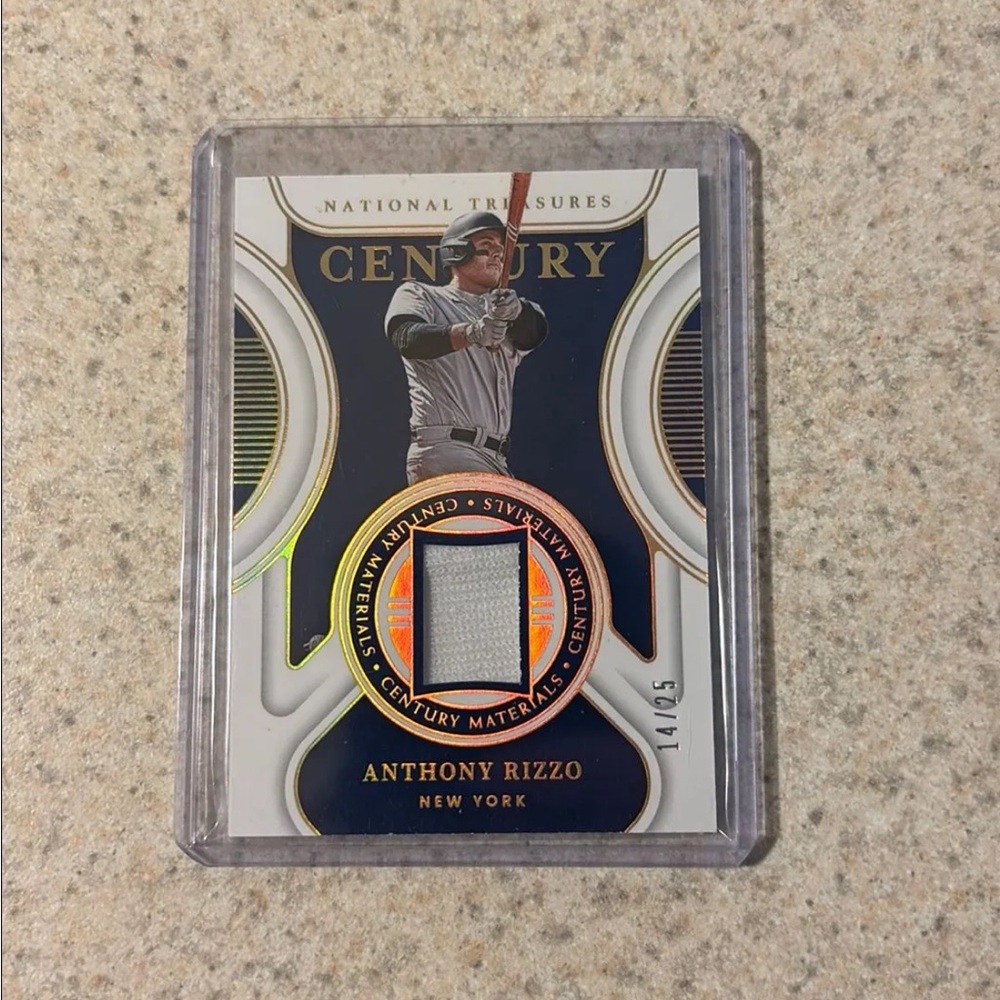 2022 Anthony Rizzo Century Materials Game Used Patch